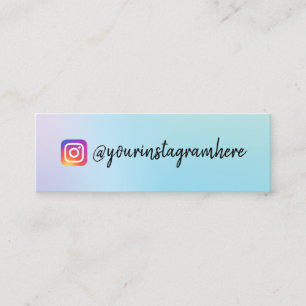 Colour Shift Holographic Mini Business Card
