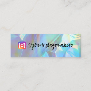 Colour Shift Holographic Mini Business Card