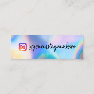 Colour Shift Holographic Mini Business Card