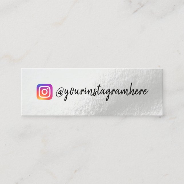 Colour Shift Holographic Mini Business Card (Front)