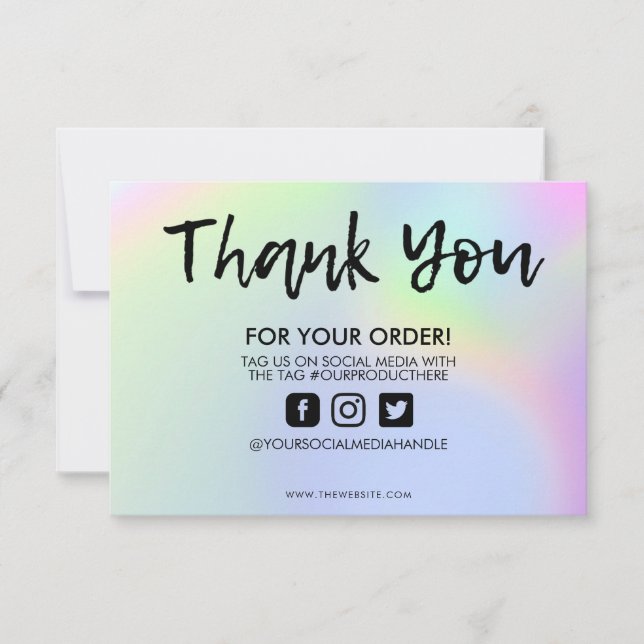 Colour Shift Thank you Media Insert (Front)