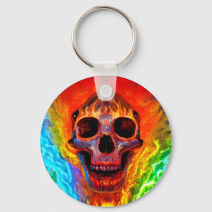 Colour Skull Keychain