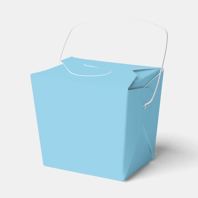 colour sky blue favor box (Front Side)