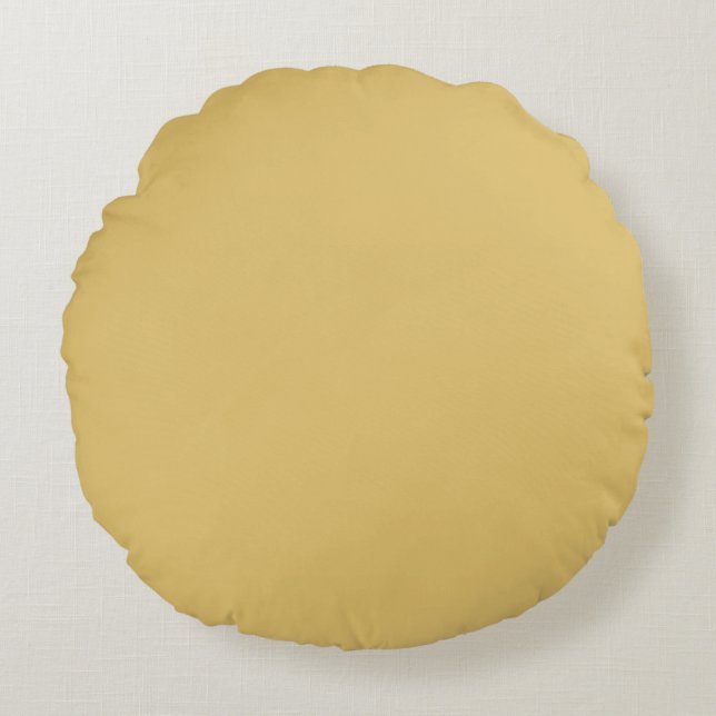 Colour Solid Brass Round Pillow (Front)