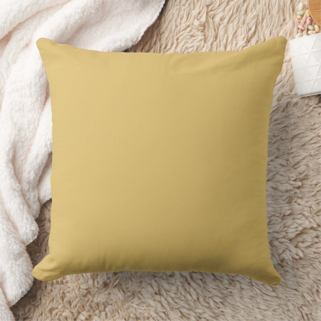 Colour Solid Brass Throw Pillow (Blanket)