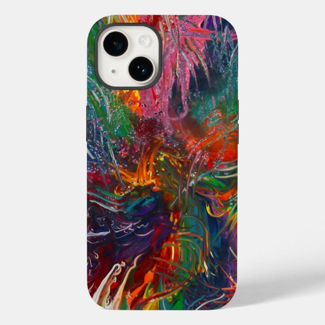 Colour Spectrum Pinwheel Case-Mate iPhone Case (Back)