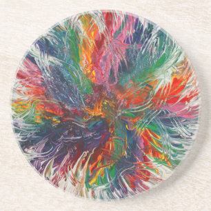Colour Spectrum Pinwheel Coaster