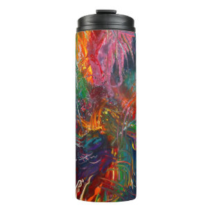Colour Spectrum Pinwheel Thermal Tumbler