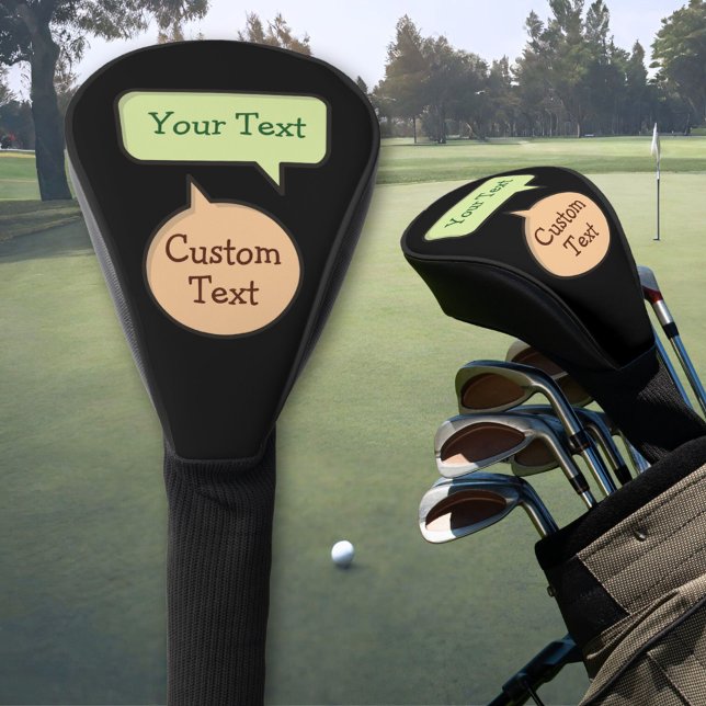 Colour Speech Bubbles Golf Head Cover (Creator Uploaded)
