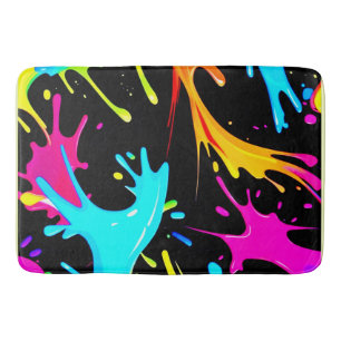 Colour Splash: Abstract Art Bath Mat