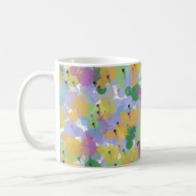  Colour Splash Abstract Mug – Vibrant Artistic CMu (Left)