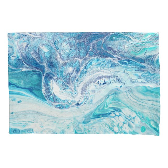 Colour Splash: Acrylic Abstract Background Pillowcase (Front)