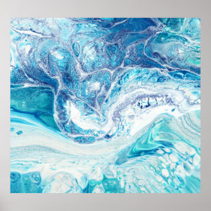 Colour Splash: Acrylic Abstract Background Poster