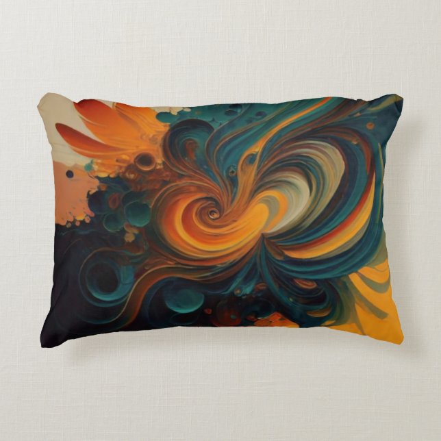 COLOUR SPLASH ART ACCENT PILLOW (Front)