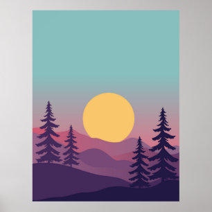 Colour splash background poster