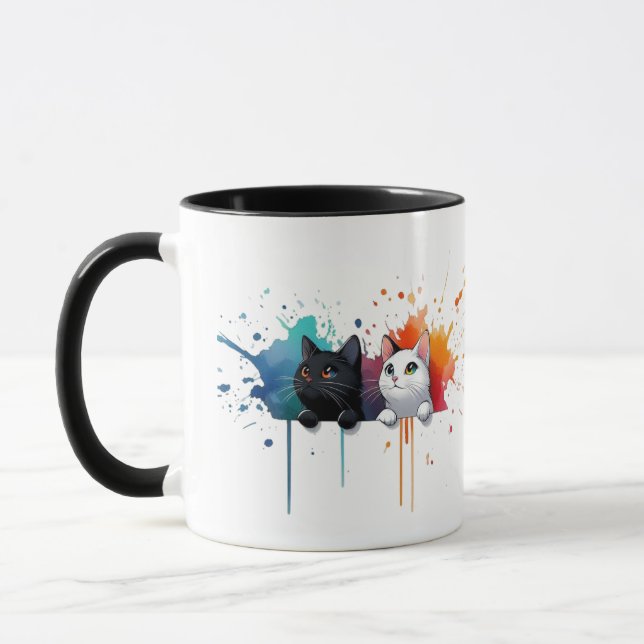 Colour Splash Cats Mug (Left)
