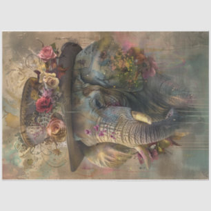 Colour splash Elephant Tissue Paper