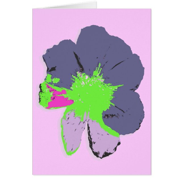 Colour Splash/ PopArt Flower (Front)