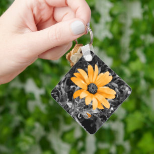 Colour Splash Spring Flash African Daisy Keychain