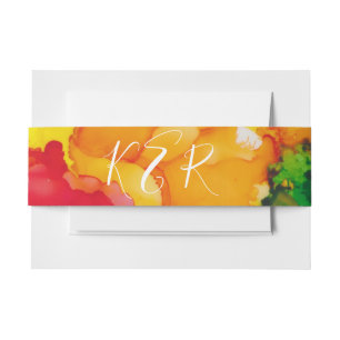 Colour Splash Too Bat Mitzvah Invitation Belly Ban Band