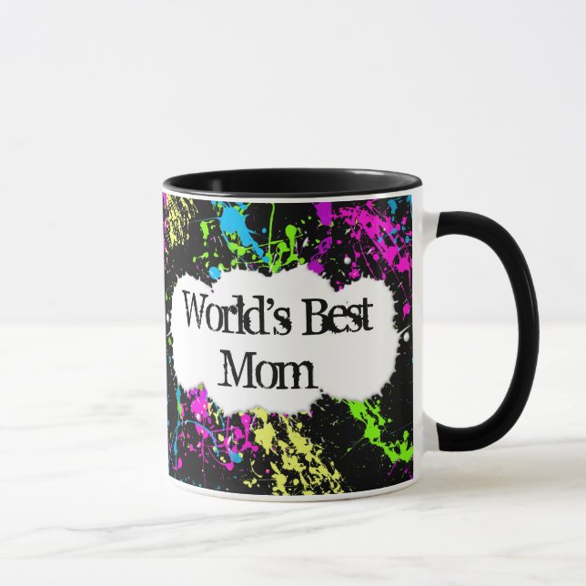 Colour Splash World's Best Mom Mug (Right)