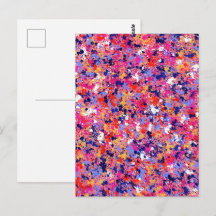 Colour Splatter Abstract Art