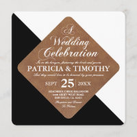Colour Split Black Versus White Wedding
