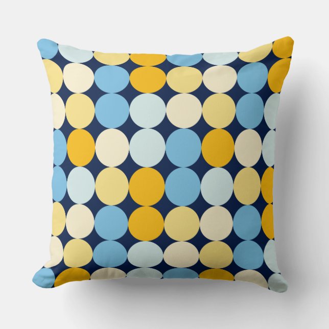 Colour Spots 02 Throw Pillow (Front)