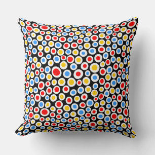 Colour Spots Pattern 230515 Throw Pillow