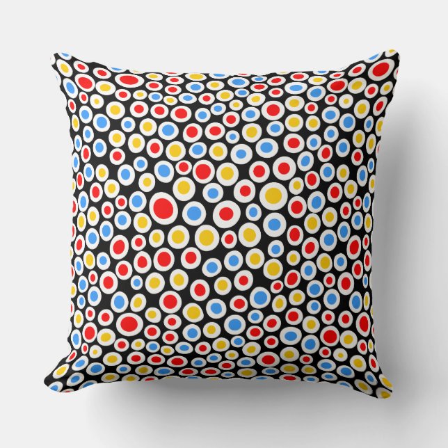 Colour Spots Pattern 230515 Throw Pillow (Front)