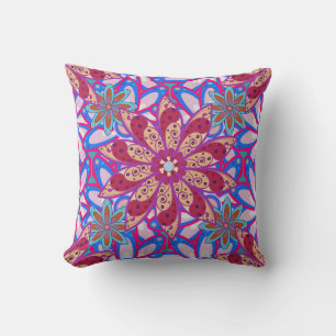 Colour Spring Theme seamless pattern Background. C Throw Pillow
