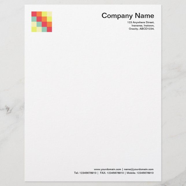 Colour Squares 010 Letterhead (Front)