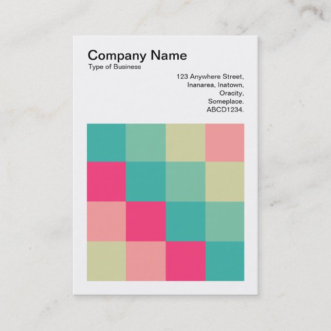 Colour Squares - 013 Business Card (Front)