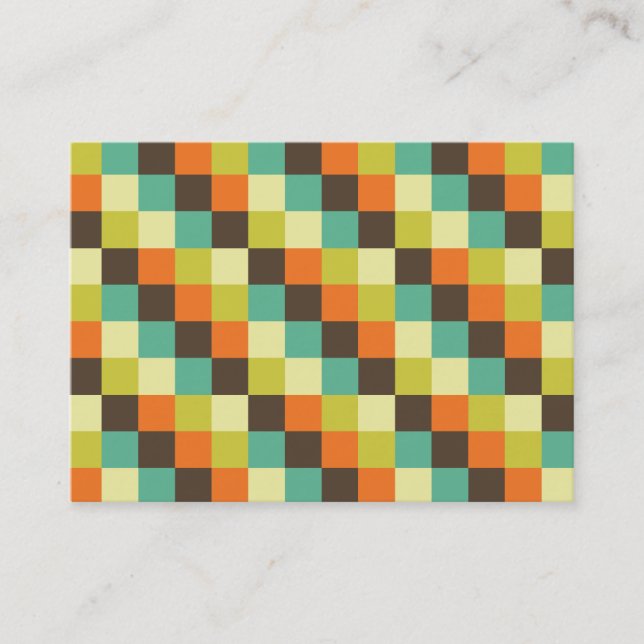 Colour Squares 014 Business Card (Front)