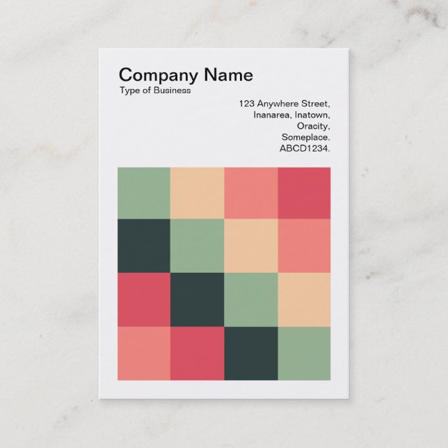 Colour Squares - 015 Business Card (Front)