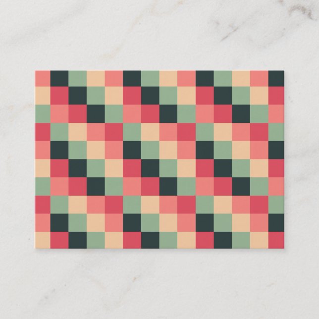 Colour Squares 015 Business Card (Front)