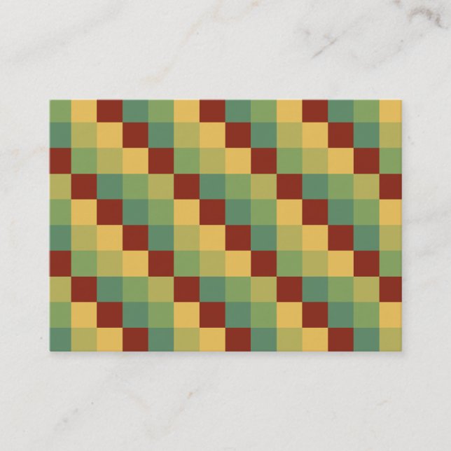 Colour Squares 016 Business Card (Front)