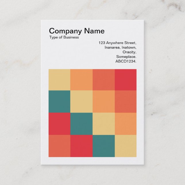 Colour Squares - 017 Business Card (Front)