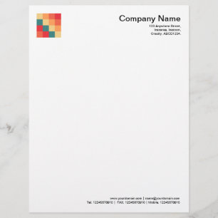 Colour Squares 017 Letterhead