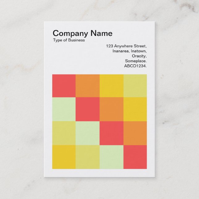 Colour Squares - 07 Business Card (Front)