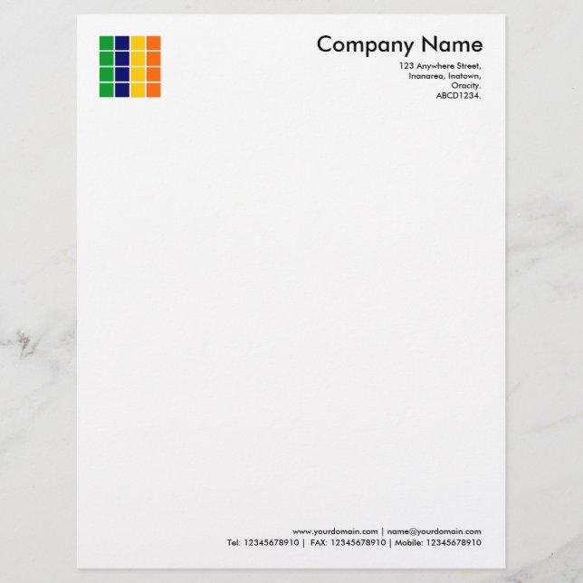 Colour Squares Letterhead (Front)