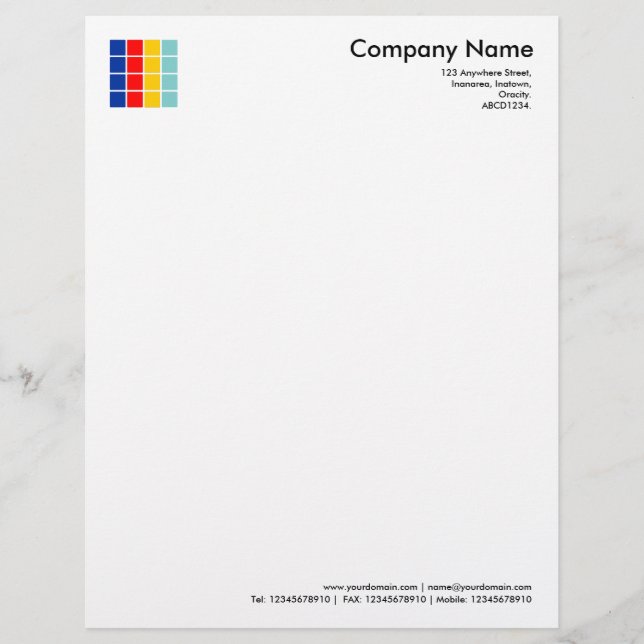 Colour Squares Letterhead (Front)