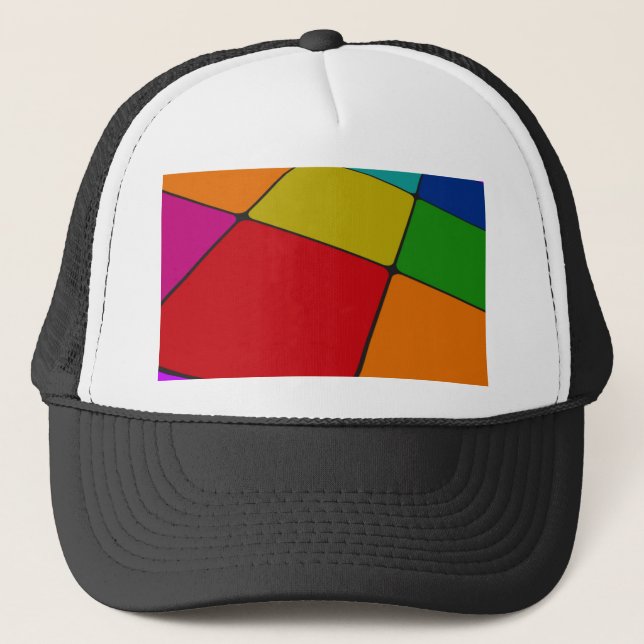 Colour Squares Trucker Hat (Front)