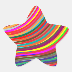 Colour star bright sticker