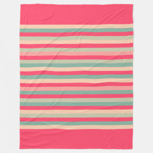 Colour Stiped 151214 Fleece Blanket