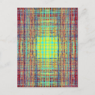 Colour String Cube Postcard