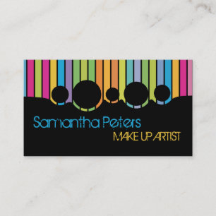 Colour Stripe Make Up Artist Palette Business Card