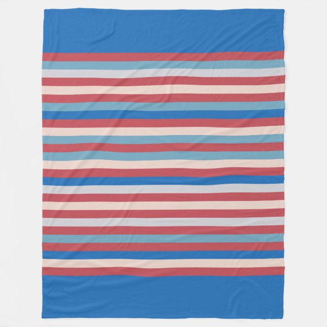 Colour Striped 121214 Fleece Blanket (Front)