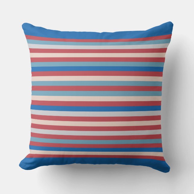 Colour Striped 121214 Throw Pillow (Front)