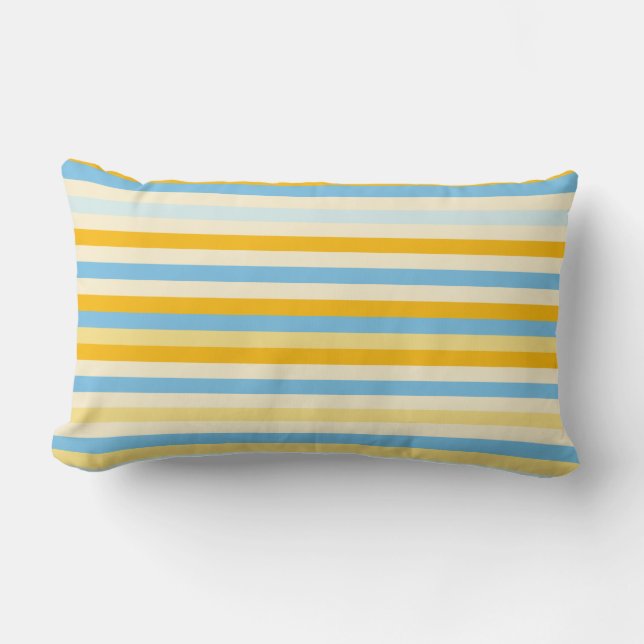 Colour Striped 131214 Lumbar Pillow (Front)